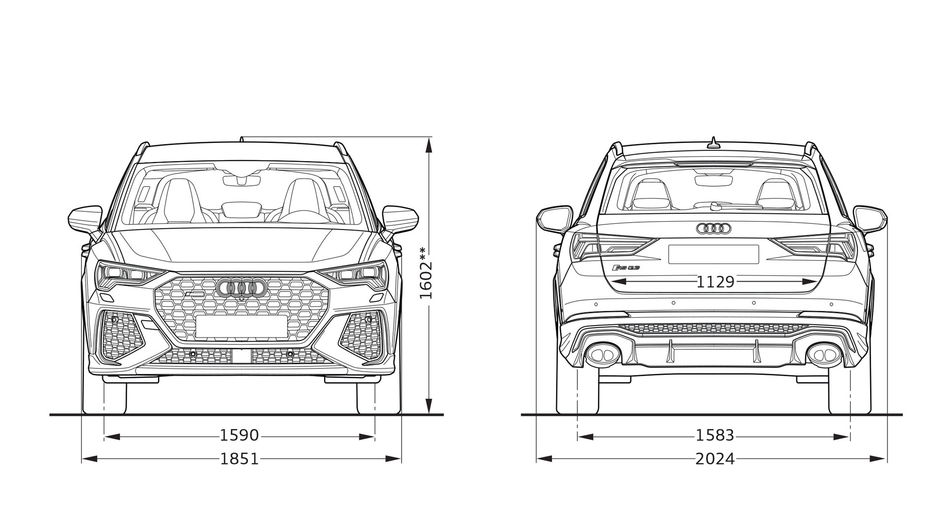 Abmessungen > RS Q3 > Q3 > Audi